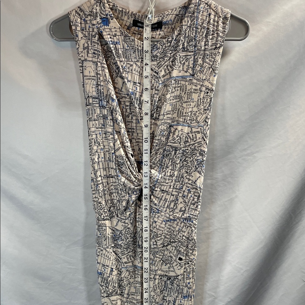 Urban Outfitters Abstract Blue and White Mini Dress - Picture 9 of 9